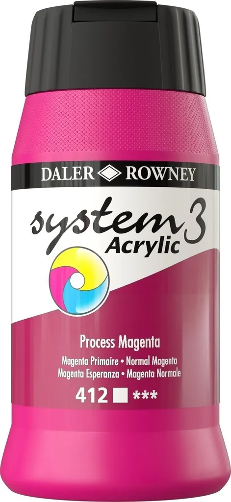 SYSTEM3 ACRILICO 500 ML MAGENTA PRIMARIO